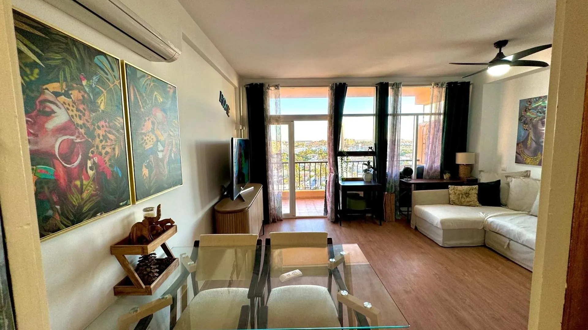 Apartamento Vive La Playa A 5 Min Con Vistas-Piscina-Aire Acondicionado-Ventiladores De Techo-Wifi-Orientacion Sur Roquetas de Mar