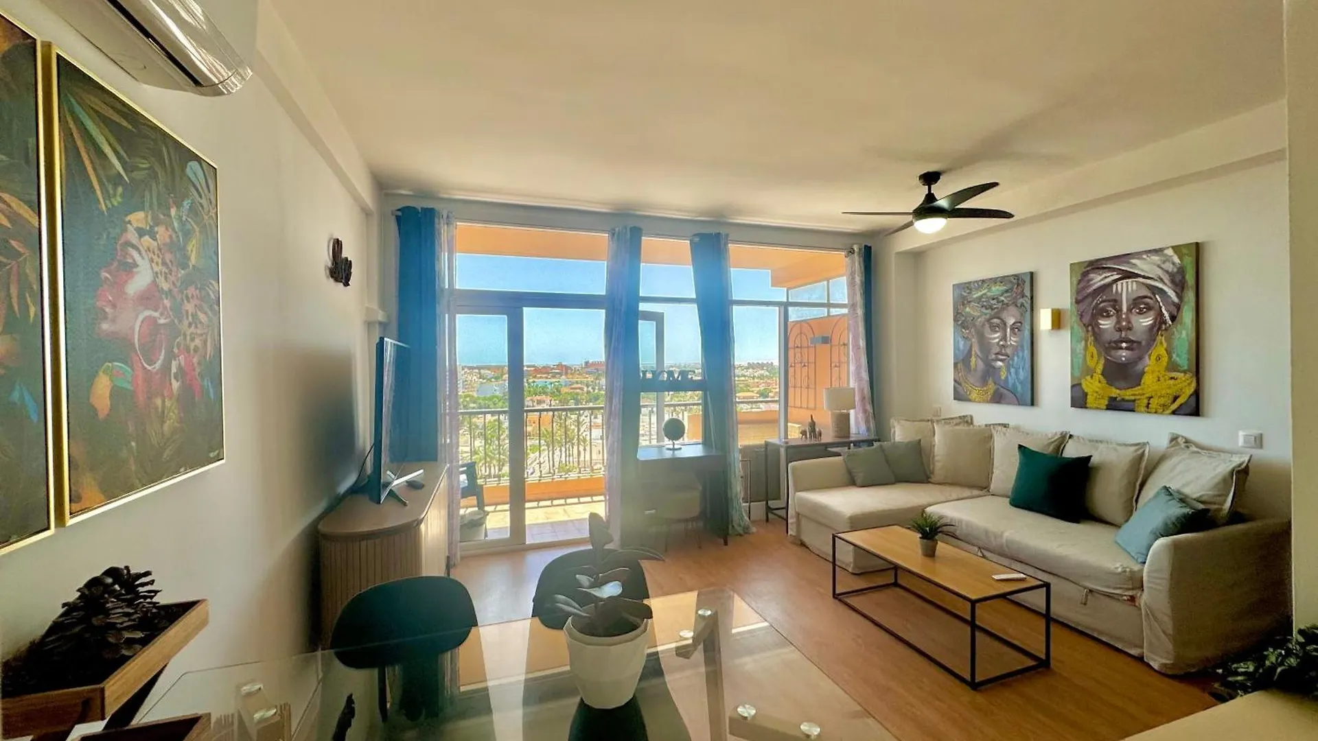 Apartamento Vive La Playa A 5 Min Con Vistas-Piscina-Aire Acondicionado-Ventiladores De Techo-Wifi-Orientacion Sur Roquetas de Mar Espanha